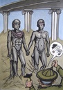 Cartoon: Greek sculptures (small) by caknuta-chajanka tagged gay,art,sculpture,arheology