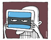 Cartoon: Ciber Attack (small) by martirena tagged cyber,attakc,identity