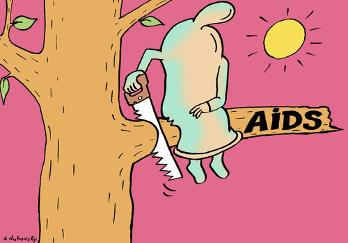 Cartoon: Aids (medium) by Dubovsky Alexander tagged aids,condom