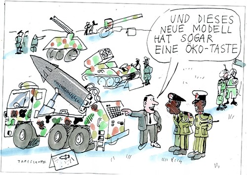 Cartoon: Ökotaste (medium) by Jan Tomaschoff tagged rüstung,krieg,umwelt,rüstung,krieg,umwelt