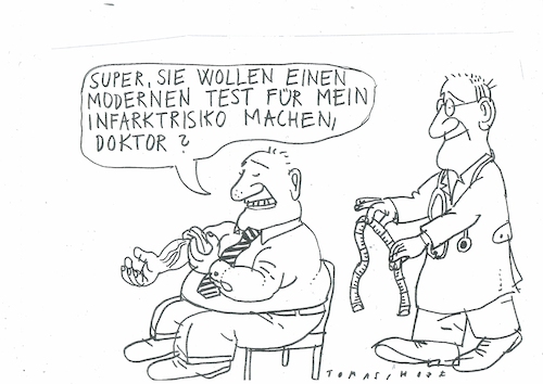 Cartoon: Risiko (medium) by Jan Tomaschoff tagged herz,infarkt,ernährung,übergewicht,herz,infarkt,ernährung,übergewicht