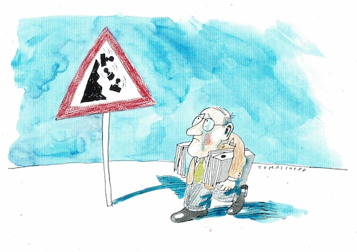 Cartoon: Stempel (medium) by Jan Tomaschoff tagged bürokratie,bürokratie