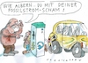 Cartoon: Fossilstrom (small) by Jan Tomaschoff tagged strom,fossilenergie,elektroauto