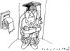 Cartoon: Warten (small) by Jan Tomaschoff tagged warten,professor,uni,universität,geschäft,wc