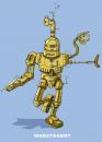 Cartoon: wurstrobot (small) by Jo Drathjer tagged ki wurst robot grill bratwurst haushaltshilfe hightech roboter künstliche intelligenz
