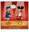 Cartoon: Disney Cosplay (small) by volkertoons tagged cosplay,micky,maus,mickey,mouse,donald,duck,cartoon,volkertoons,disney,persiflage,parodie,kultur