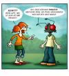 Cartoon: Pubertät (small) by volkertoons tagged volkertoons dornemann pubertät jugendliche youth pickel akne mutant fliege fly flies humor