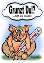 Cartoon: Grunzerei (small) by cartoonist_egon tagged schweinegrippe,iii