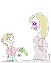 Cartoon: Muttertag (small) by Hayati tagged anneler gunu muttertag motherday gewalt siddet war frau kadin wife kind children cocuk hediye geschenk gift hayati boyacioglu berlin