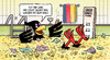 Cartoon: 21 Mrd. Überschuss (small) by Harm Bengen tagged überschuss,staatseinnahmen,steuern,konjunktur,bundesadler,geld,dagobert,duck,wasser,hals,harm,bengen,cartoon,karikatur