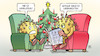 Cartoon: Dem Virus ist langweilig (small) by Harm Bengen tagged corona,virus,viren,sessel,weihnachten,langweilig,absteckung,geduld,weihnachtsbaum,harm,bengen,cartoon,karikatur