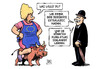 Cartoon: GB-Extrawurst (small) by Harm Bengen tagged gb,uk,extrawurst,eu,europa,stier,schlanker,harm,bengen,cartoon,karikatur