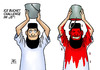 Cartoon: Ice Bucket Challenge (small) by Harm Bengen tagged ice,bucket,challenge,is,isis,islamisten,blut,eimer,internet,harm,bengen,cartoon,karikatur