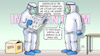 Cartoon: Impfquote ungenau (small) by Harm Bengen tagged impfquote,ungenau,impfen,impfzentrum,corona,zeitung,lesen,harm,bengen,cartoon,karikatur