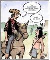 Cartoon: Indianer kennt keinen Schmerz (small) by Harm Bengen tagged indianer cowboy schmerz 