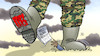 Cartoon: Krieg und Klima (small) by Harm Bengen tagged weltklimabericht,militär,stiefel,klima,russland,ukraine,krieg,einmarsch,angriff,harm,bengen,cartoon,karikatur