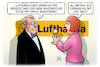 Cartoon: Lufthansa und CO2 (small) by Harm Bengen tagged lufthansa,chef,spohr,innerdeutsche,fluege,ankündigung,beitrag,erreichung,co2,ziele,interview,harm,bengen,cartoon,karikatur