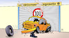 Cartoon: Modellprojekte und 100 (small) by Harm Bengen tagged modell,projekte,infektionsschutzgesetz,tempo,100,wand,crash,unfall,auto,oeffnungen,corona,rollladen,harm,bengen,cartoon,karikatur