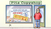 Cartoon: Neuer Zwanziger (small) by Harm Bengen tagged copyshop,geld,neuer,zwanziger,fälschungssicher,20,schein,euro,ezb,draghi,einführungspreis,fälschung,harm,bengen,cartoon,karikatur
