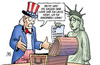 Cartoon: US-Haushaltsstreit (small) by Harm Bengen tagged usa,haushalt,haushaltsstreit,obama,uncle,sam,freiheitsstatue,miss,liberty,truhe,kassen,leer,geld,senat,kongress,nsa,cia,guantanamo,afghanistan,irak,harm,bengen,cartoon,karikatur