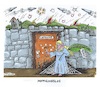 Cartoon: Kein Einlass für den Frieden (small) by mandzel tagged russland,putin,nato,osterweiterung,ukraine,angst,krieg,europa,selenski,friedensengel