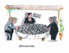 Cartoon: Koalition sucht Konsens (small) by mandzel tagged merkel,rösler,seehofer,geduldsspiel,regierungsgipfel