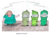 Cartoon: Mülltonnen (small) by mandzel tagged deutschland,die,grünen,mülltonnen,klima,heizung,energie,krieg,waffenlieferungen,artensterben,umwelt