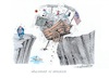 Cartoon: USA vor der Wahl (small) by mandzel tagged corona,trump,usa,wahlkampf,pandemie,panik,chaos,hysterie