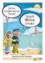 Cartoon: Streik (small) by stefanbayer tagged wellenstreiks,streik,tarifrecht,bahn,db,deutschebahn,weselski,nordsee,bay,stefanbayer,mobilität