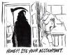 Cartoon: accountant (small) by barbeefish tagged bad,news,