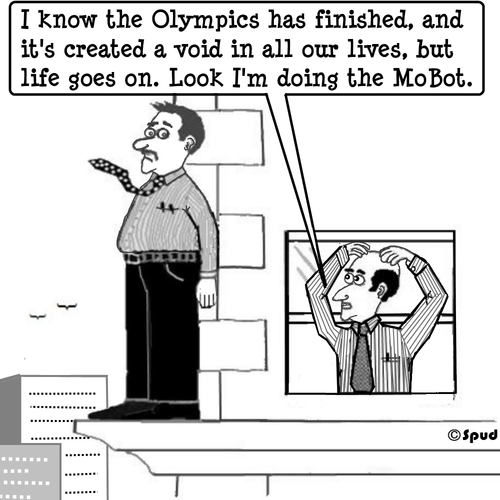 Cartoon: The Mobot (medium) by cartoonsbyspud tagged olympics