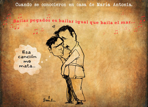 Cartoon: Guevara und Castro 1.0 (medium) by Garrincha tagged revolution,cartoon