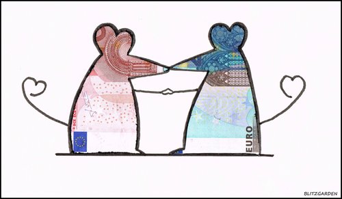 Cartoon: Mäuse (medium) by Oliver Kock tagged blitzgarden,nick,cartoon,kuss,liebe,geld,piepen,schotter,kohle,mäuse