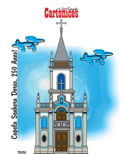 Cartoon: Capela Senhora Dores - Trofa (medium) by jose sarmento tagged capela,senhora,dores