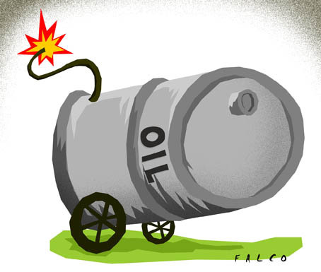 Cartoon: cannoil (medium) by alexfalcocartoons tagged cannoil