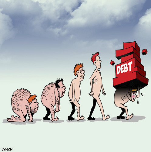 Cartoon: Debt (medium) by toons tagged debt