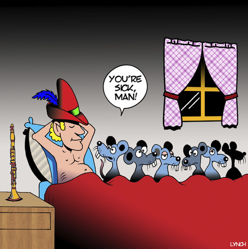 Cartoon: Sicko (medium) by toons tagged pide,piper,rats,bestiality,music,flute,clarinet,vermin,pests,fairy,tales,pide,piper,rats,bestiality,music,flute,clarinet,vermin,pests,fairy,tales