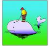 Cartoon: a whale in one (small) by toons tagged sport golf whales sea fish 
