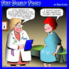 Cartoon: Biological clock (small) by toons tagged pregnant,biological,clock,ticking,female,doctors,aging,freezing,eggs