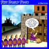 Cartoon: Castle siege (small) by toons tagged medieval,times,castle,siege,key,under,the,mat