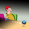 Cartoon: Escape key (small) by toons tagged laptops,escape,key,keyboard,qwerty,computers