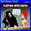 Cartoon: Flirting with death (small) by toons tagged flirting,horseman,of,the,apocalypse,bars