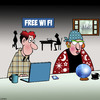 Cartoon: Free Wi Fi (small) by toons tagged fortune,teller,wi,fi,internet,cafe