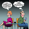 Cartoon: Ignoring me (small) by toons tagged arguing,couple,conversation,ignores,me,quarrel,disagreements