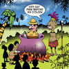 Cartoon: Kids eat free (small) by toons tagged cannibals,kids,eat,free,ancient,customs,menu,explorers,natives,jungle