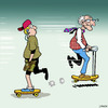 Cartoon: Never too old (small) by toons tagged skateboarding,ageing,old,age,youth,zimmer,frame