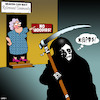 Cartoon: No Hoodies (small) by toons tagged angel,of,death,retirement,homes,hoodies,fashion,banned