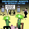 Cartoon: Spinach dating (small) by toons tagged spinach,dating,embarrassing,moments