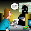 Cartoon: Stuff up (small) by toons tagged stick,up,stuff,bank,robber,crooks,shopping,list,hold