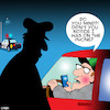 Cartoon: Texting while driving (small) by toons tagged driving,and,tesxting,smart,phones,highway,patrol,speeding,texting,rudeness,police,arrest